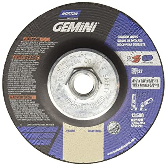 Norton Gemini Type 27 Hubbed Grinding Wheels Norton Grinding Wheel